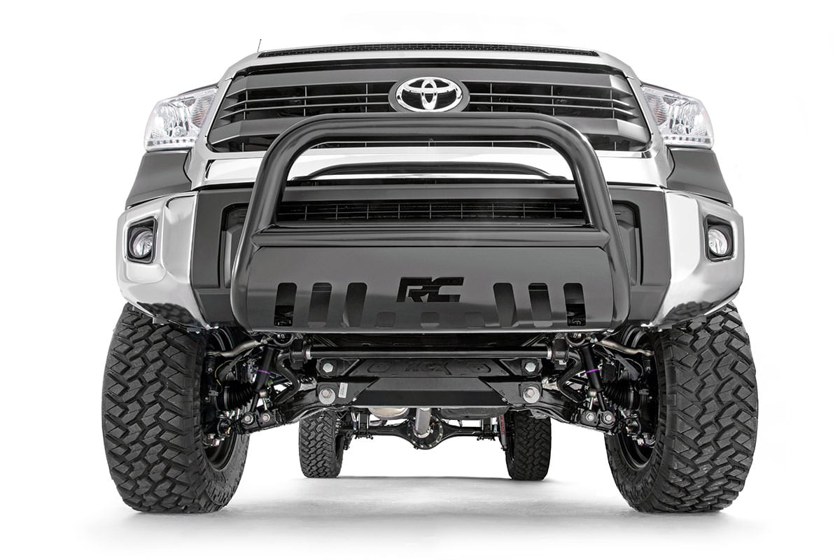Toyota Sequoia Bull Bar - Rough Country - 3-inch Diameter Tubing, Black Powder Coat - Black - '08-'21
